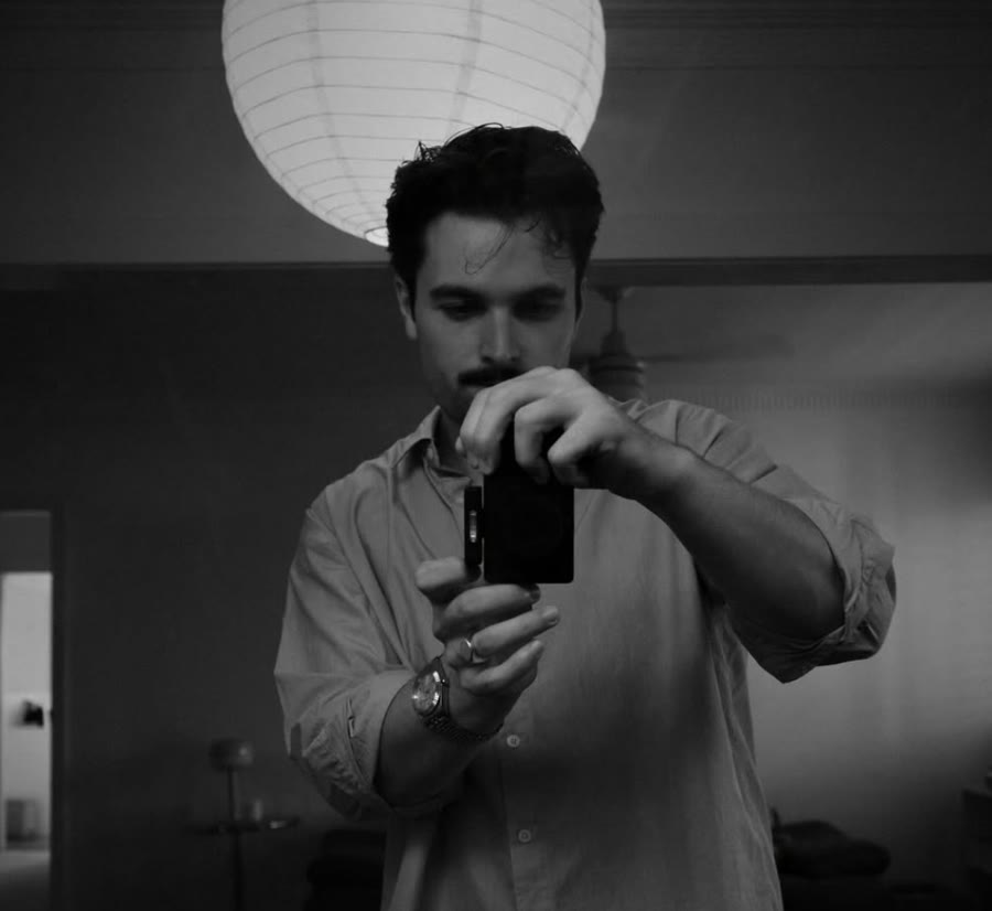 Matthew Howard holding a camera
